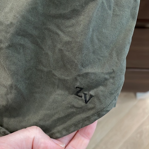 Zadig & Voltaire army green jean style shirt - Picture 7 of 11